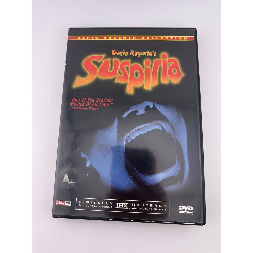 Suspiria DVD 2001 Dario Argento Collection Anchor Bay THX Horror w Insert